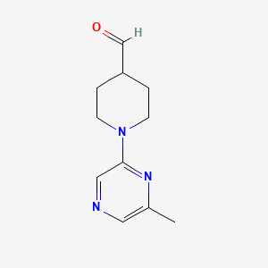 molecular formula C11H15N3O B1603162 1-(6-Methylpyrazin-2-yl)piperidine-4-carbaldehyde CAS No. 906352-82-7