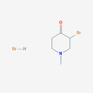 molecular formula C6H11Br2NO B1603169 4-Piperidinone, 3-bromo-1-methyl-, hydrobromide CAS No. 89580-42-7