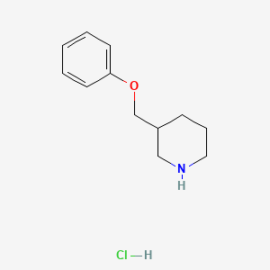 molecular formula C12H18ClNO B1603172 3-(Phenoxymethyl)piperidine hydrochloride CAS No. 28569-09-7