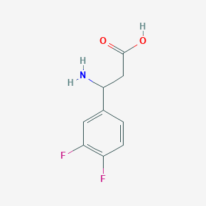 molecular formula C9H9F2NO2 B1603176 3-氨基-3-(3,4-二氟苯基)丙酸 CAS No. 682804-05-3