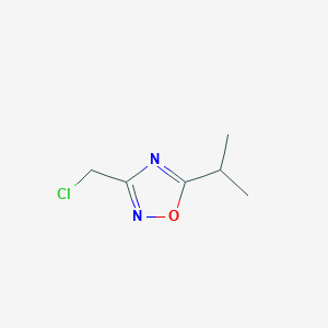 molecular formula C6H9ClN2O B1603177 3-(Chloromethyl)-5-isopropyl-1,2,4-oxadiazole CAS No. 189130-87-8