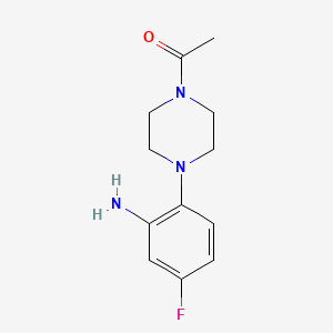 molecular formula C12H16FN3O B1603179 2-(4-Acetyl-piperazin-1-YL)-5-fluoroaniline CAS No. 223513-02-8