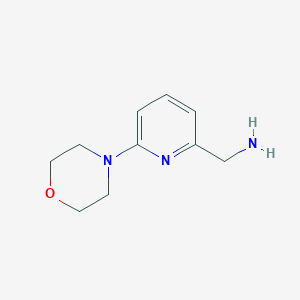 molecular formula C10H15N3O B1603182 (6-morpholin-4-ylpyridin-2-yl)methanamine CAS No. 868755-52-6