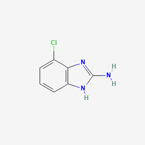 molecular formula C7H6ClN3 B1603186 4-Chloro-1H-benzo[d]imidazol-2-amine CAS No. 701-14-4