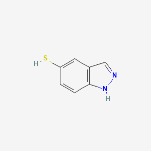 molecular formula C7H6N2S B1603190 1H-indazole-5-thiol CAS No. 569339-86-2
