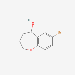 molecular formula C10H11BrO2 B1603192 7-Bromo-2,3,4,5-tetrahydro-1-benzoxepin-5-ol CAS No. 1261999-53-4