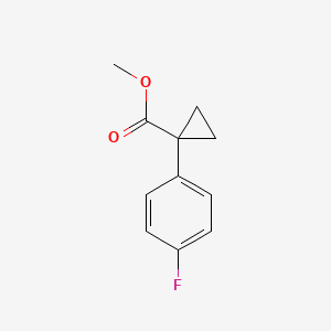 molecular formula C11H11FO2 B1603195 Methyl 1-(4-fluorophenyl)cyclopropanecarboxylate CAS No. 943111-83-9