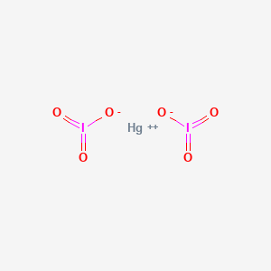 molecular formula Hg(IO3)2<br>HgI2O6 B1603196 Mercuric iodate CAS No. 7783-32-6