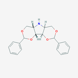 molecular formula C20H21NO4 B016032 1,3:4,6-Di-O-benzylidene-2,5-dideoxy-2,5-imino-L-iditol (Mixture of Diastereomers) CAS No. 1246812-42-9