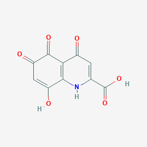 molecular formula C10H5NO6 B1603204 8-hydroxy-4,5,6-trioxo-1H-quinoline-2-carboxylic acid CAS No. 98948-82-4