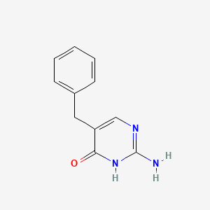 molecular formula C11H11N3O B1603205 2-Amino-5-benzyl-4-hydroxypyrimidine CAS No. 873409-32-6