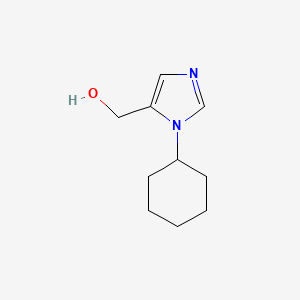 molecular formula C10H16N2O B1603208 (1-Cyclohexyl-1H-imidazol-5-yl)methanol CAS No. 80304-48-9