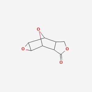 molecular formula C8H8O4 B1603209 4,9,11-Trioxatetracyclo[5.3.1.0(2,6).0(8,10)]undecan-3-one CAS No. 632339-23-2