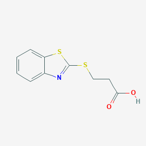 molecular formula C10H9NO2S2 B160321 3-(1,3-Benzothiazol-2-ylsulfanyl)propanoic acid CAS No. 4767-00-4