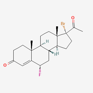 molecular formula C21H28BrFO2 B1603210 Haloprogesterone CAS No. 3538-57-6
