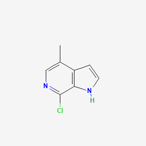 molecular formula C8H7ClN2 B1603216 7-Chloro-4-methyl-1H-pyrrolo[2,3-c]pyridine CAS No. 945840-68-6
