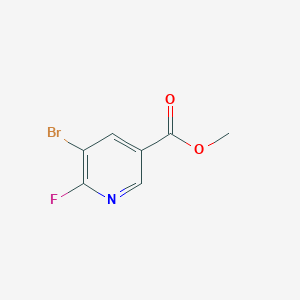 molecular formula C7H5BrFNO2 B1603217 Methyl 5-bromo-6-fluoronicotinate CAS No. 405939-62-0