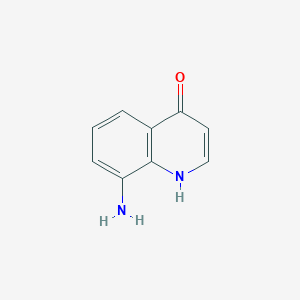 molecular formula C9H8N2O B1603219 8-Aminoquinolin-4-ol CAS No. 53867-95-1