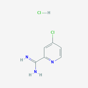 molecular formula C6H7Cl2N3 B1603224 4-Chloropicolinimidamide hydrochloride CAS No. 688753-58-4