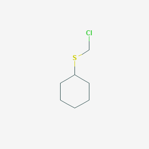 molecular formula C7H13ClS B1603230 [(Chloromethyl)sulfanyl]cyclohexane CAS No. 68483-71-6