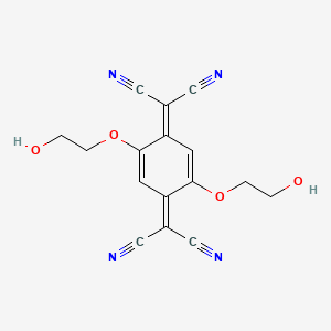 molecular formula C16H12N4O4 B1603231 7,7,8,8-Tetracyano-2,5-bis(2-hydroxyethoxy)quinodimethane CAS No. 58268-29-4