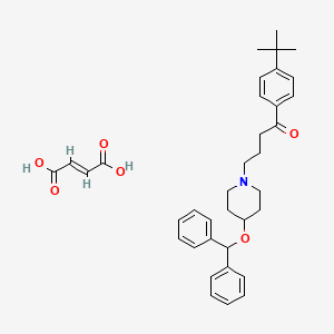 molecular formula C36H43NO6 B1603235 Ebastine fumarate CAS No. 97928-20-6