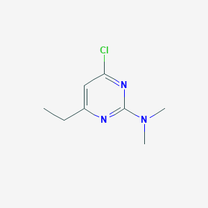 molecular formula C8H12ClN3 B1603236 4-chloro-6-ethyl-N,N-dimethylpyrimidin-2-amine CAS No. 71406-66-1