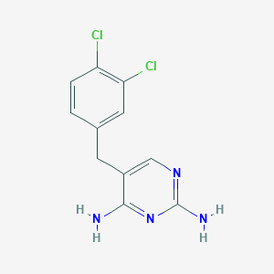 molecular formula C11H10Cl2N4 B1603239 2,4-Diamino-5-(3,4-dichlorobenzyl)pyrimidine CAS No. 30077-58-8