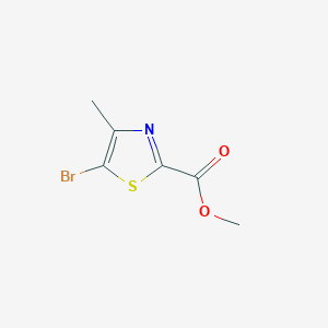molecular formula C6H6BrNO2S B1603242 Methyl 5-bromo-4-methylthiazole-2-carboxylate CAS No. 79247-79-3