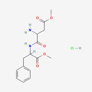 B1603244 Methyl 3-amino-4-[(1-benzyl-2-methoxy-2-oxoethyl)amino]-4-oxobutanoate hydrochloride CAS No. 75214-12-9