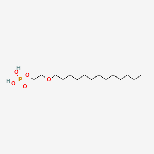 molecular formula C15H33O5P B1603245 Polyethylene glycol tridecyl ether phosphate CAS No. 9046-01-9