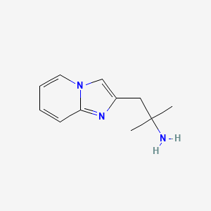 molecular formula C11H15N3 B1603246 1-(Imidazo[1,2-a]pyridin-2-yl)-2-methylpropan-2-amine CAS No. 534620-16-1