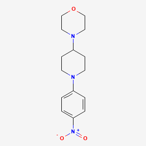 molecular formula C15H21N3O3 B1603247 4-[1-(4-Nitrophenyl)piperidin-4-yl]morpholine CAS No. 867291-41-6