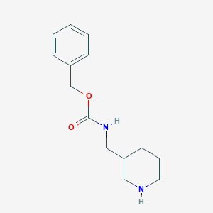 molecular formula C14H20N2O2 B1603248 Piperidin-3-ylmethyl-carbamic acid benzyl ester CAS No. 478366-02-8