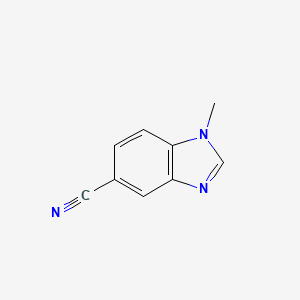 molecular formula C9H7N3 B1603254 1-甲基-1H-苯并[d]咪唑-5-碳腈 CAS No. 53484-13-2