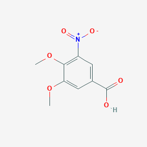 molecular formula C9H9NO6 B1603259 3,4-二甲氧基-5-硝基苯甲酸 CAS No. 91004-48-7