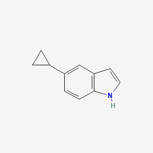 molecular formula C11H11N B1603263 5-环丙基-1H-吲哚 CAS No. 893739-92-9