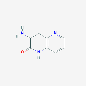 molecular formula C8H9N3O B1603267 3-Amino-3,4-dihydro-1,5-naphthyridin-2(1H)-one CAS No. 600157-67-3