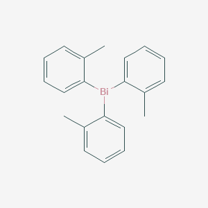 molecular formula C21H21Bi B160327 Tri-o-tolylbismuthine CAS No. 10050-08-5