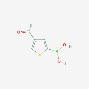 molecular formula C5H5BO3S B1603277 (4-Formylthiophen-2-yl)boronic acid CAS No. 1186026-19-6
