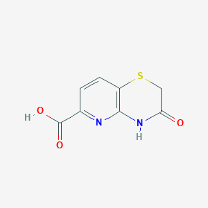 molecular formula C8H6N2O3S B1603285 3-Oxo-3,4-dihydro-2H-pyrido[3,2-b][1,4]thiazine-6-carboxylic acid CAS No. 443956-14-7
