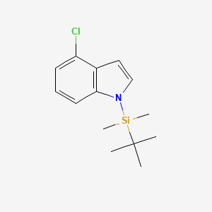molecular formula C14H20ClNSi B1603299 4-Chloro-N-(tert-butyldimethylsilyl)indole CAS No. 412048-45-4