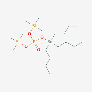 molecular formula C18H45O4PSi2Sn B1603303 Bis(trimethylsilyl)tributyltinphosphate CAS No. 74785-85-6