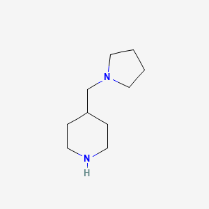 molecular formula C10H20N2 B1603307 4-(Pyrrolidin-1-ylmethyl)piperidine CAS No. 683772-11-4