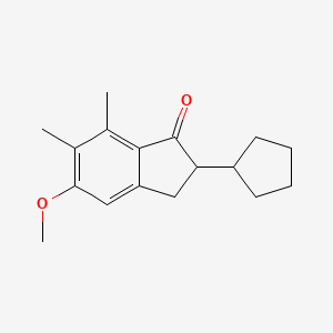 2-Cyclopentyl-5-methoxy-6,7-dimethyl-2,3-dihydro-1H-inden-1-one