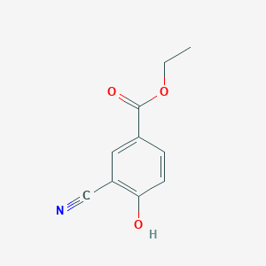 molecular formula C10H9NO3 B1603327 Ethyl 3-cyano-4-hydroxybenzoate CAS No. 34133-59-0