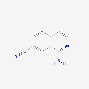 molecular formula C10H7N3 B1603328 1-Aminoisoquinoline-7-carbonitrile CAS No. 215454-25-4