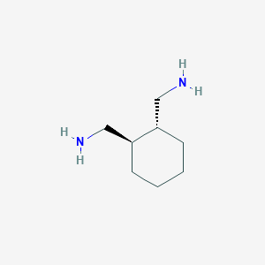 molecular formula C8H18N2 B1603330 trans-1,2-Cyclohexanedimethanamine CAS No. 70795-46-9