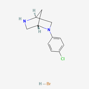 molecular formula C11H14BrClN2 B1603331 (1S,4S)-(-)-2-(4-Chlorophenyl)-2,5-diazabicyclo[2.2.1]heptane hydrobromide CAS No. 308103-51-7