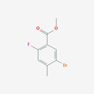 molecular formula C9H8BrFO2 B1603334 Methyl 5-bromo-2-fluoro-4-methylbenzoate CAS No. 478374-76-4